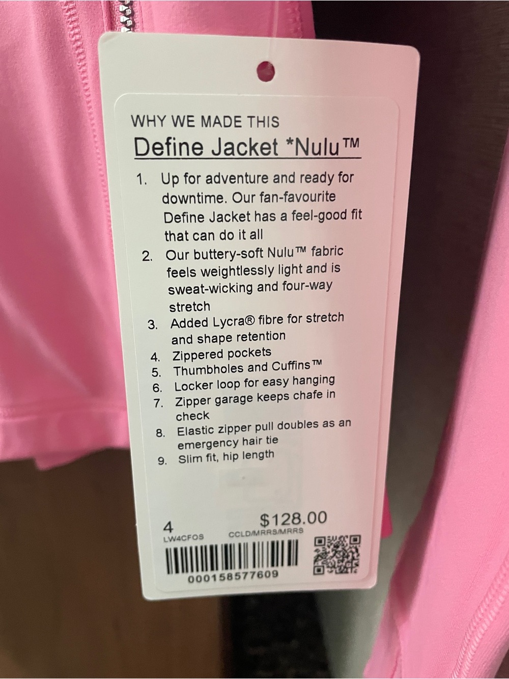 lululemon athletica Women's Define Jacket size 4 - Picture 3 of 4